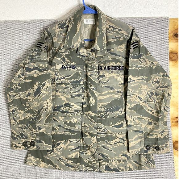U.S. Air Force Utility Coat Womens 6 X-Short Digital Camo Patches Personalized - Picture 4 of 14